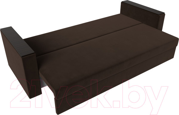 Изображение товара Диван Лига Диванов Атланта без стола (микровельвет коричневый)