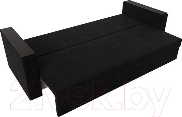 Изображение товара Диван Лига Диванов Атланта без стола (микровельвет черный)