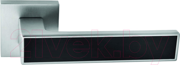 Изображение товара Ручка дверная Abriss R21.120 MCP/BL (хром матовый/черная вставка)