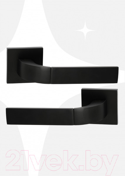 Изображение товара Ручка дверная Abriss R21.170 MBP (черный матовый)