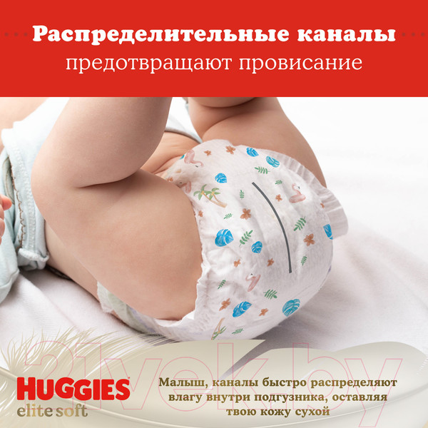 Изображение товара Подгузники детские Huggies Elite Soft 3 Mega (72шт)