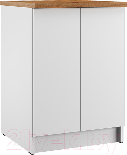 Изображение товара Шкаф-стол кухонный Eligard Urban ШСК2с 60 (белый/дуб ланселот)