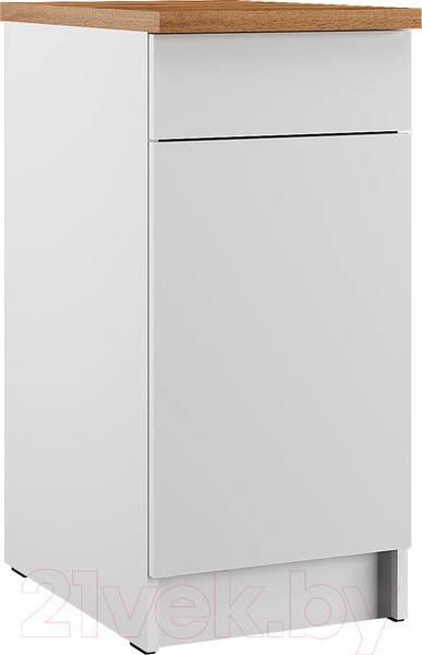 Изображение товара Шкаф-стол кухонный Eligard Urban ШСКс 40 1Я (белый/дуб ланселот)