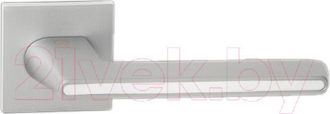 Изображение товара Ручка дверная Abriss R21.190 MCP/WH (хром матовый/белая вставка)