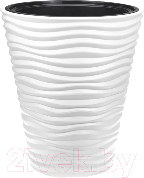 Изображение товара Кашпо Idea Дюна М3401 со вставкой (белый)