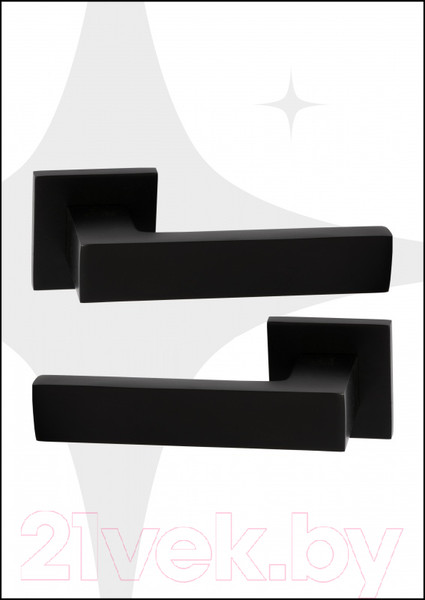 Изображение товара Ручка дверная Abriss R21.150 MBP (черный матовый)