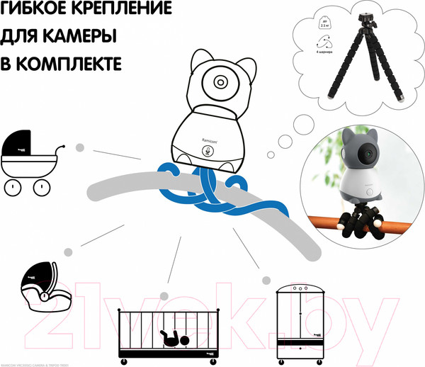Изображение товара Видеоняня Ramicom VRC300TR