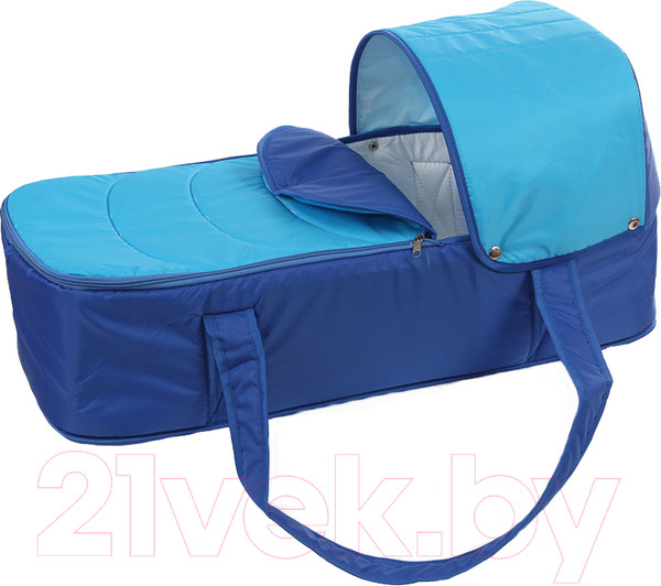 Изображение товара Люлька-переноска Карапуз 0250 (синий василек)