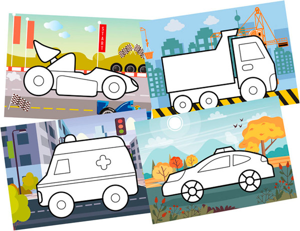 Изображение товара Раскраска Каляка-Маляка Биб-Биб / РПКМ-ББА4, мягкая обложка