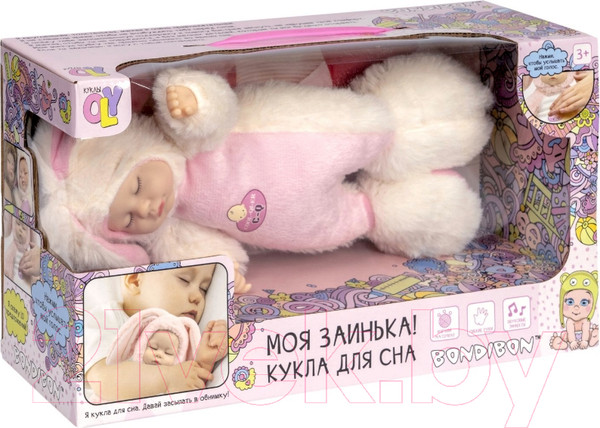 Изображение товара Пупс Bondibon OLY Зайка для сна / ВВ5627