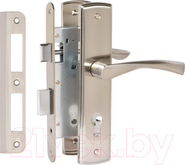 Изображение товара Замок врезной Vettore 7255-2 SN с ручкой (сатин)