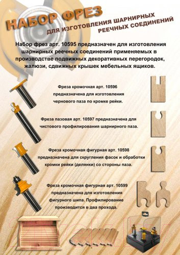 Изображение товара Набор фрез Энкор 10595