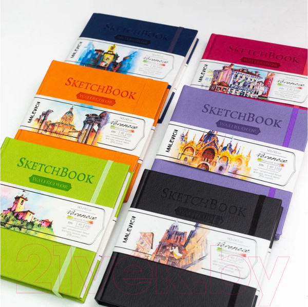 Изображение товара Скетчбук Малевичъ Veroneze / 401474 (40л, черный)