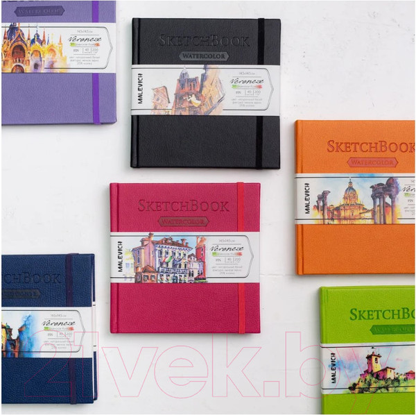Изображение товара Скетчбук Малевичъ Veroneze / 401474 (40л, черный)