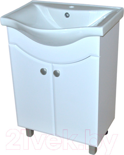 Изображение товара Тумба с умывальником Гамма Люкс 13-56/2 У60 Базик-7060 (4812044014631)