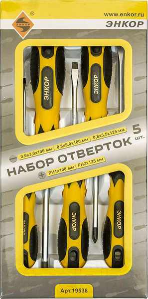 Изображение товара Набор отверток Энкор 19538