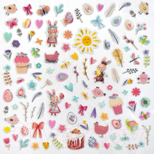 Изображение товара Набор термоэтикеток для декорирования Marmiton Пасхальные 17385