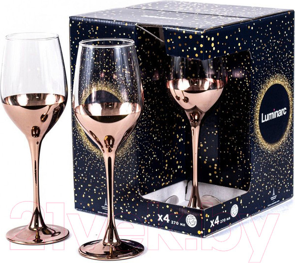 Изображение товара Набор бокалов Luminarc Электрическая медь O0080 (4шт)