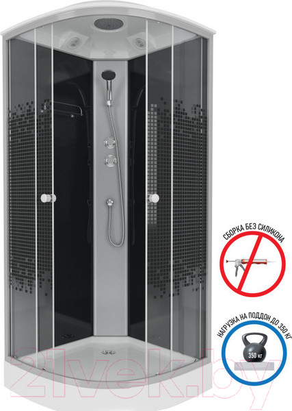 Изображение товара Душевая кабина Niagara NG-4502-14 100x100 (мозаика стекло)