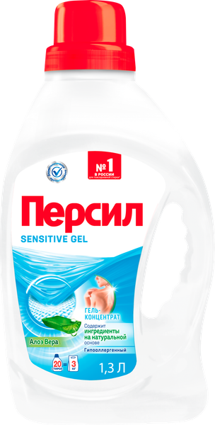 Изображение товара Гель для стирки Персил Sensitive (1.3л)