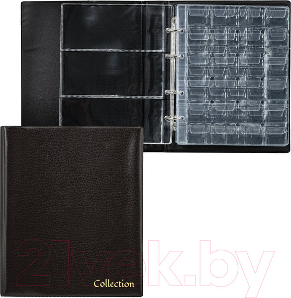 Изображение товара Альбом для коллекционирования Staff Optima / 238077 (коричневый)