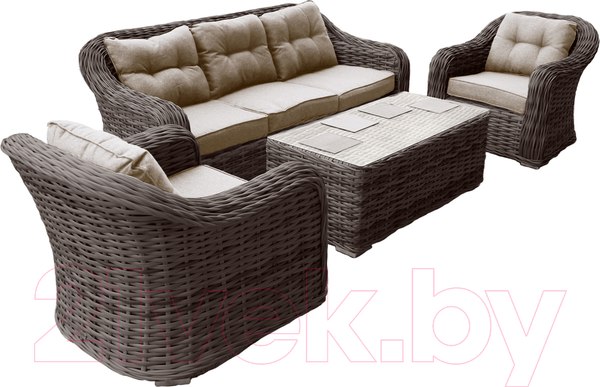 Изображение товара Комплект садовой мебели OUTDOOR Касабланка OUT-0018 ш/п (коричневый)