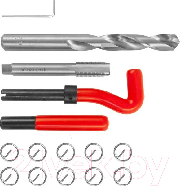 Изображение товара Набор футорок для восстановления резьбы Thorvik TRIS1415