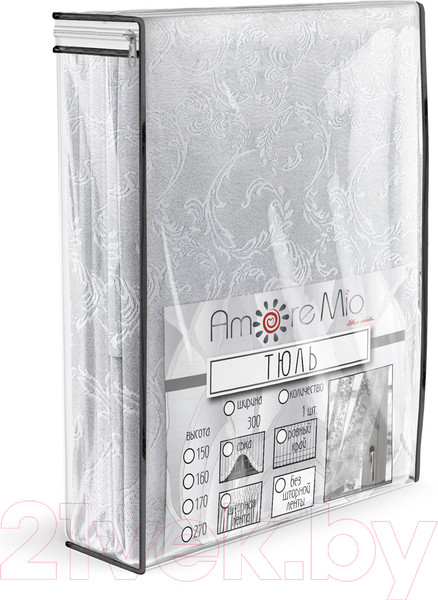Изображение товара Гардина Amore Mio RR M 3017 300x180 / 3370 (белый)