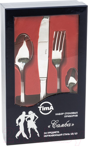 Изображение товара Набор столовых приборов TimA Самба 09041/SS (24пр)