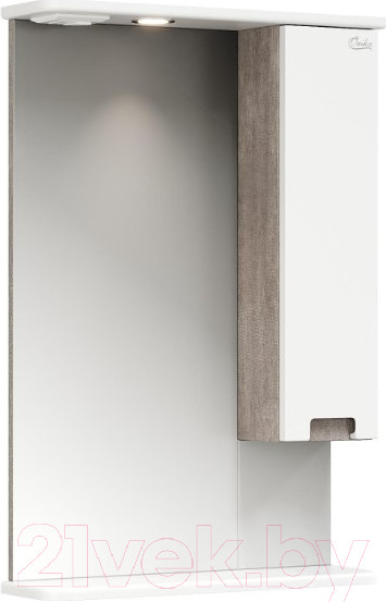Изображение товара Шкаф с зеркалом для ванной Onika Харпер 52.01 / 205216 R (белый глянцевый)