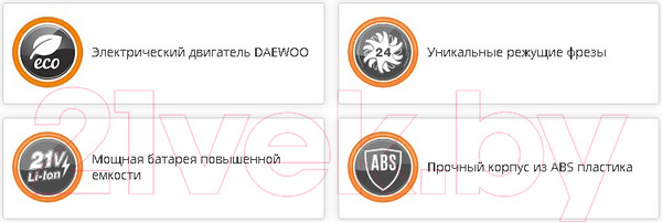 Изображение товара Миникультиватор аккумуляторный Daewoo Power DAT 2021Li Set