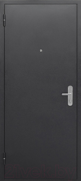 Изображение товара Входная дверь Гарда Стройгост 5 серебро/Беленый дуб (86x205, левая)