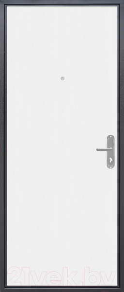 Изображение товара Входная дверь Гарда Стройгост 5 серебро/Беленый дуб (96x205, правая)