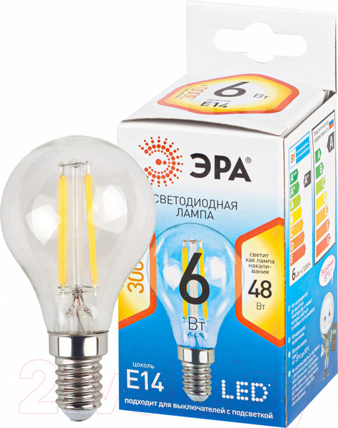 Изображение товара Лампа ЭРА P45-7W-827-E14 / Б0048384