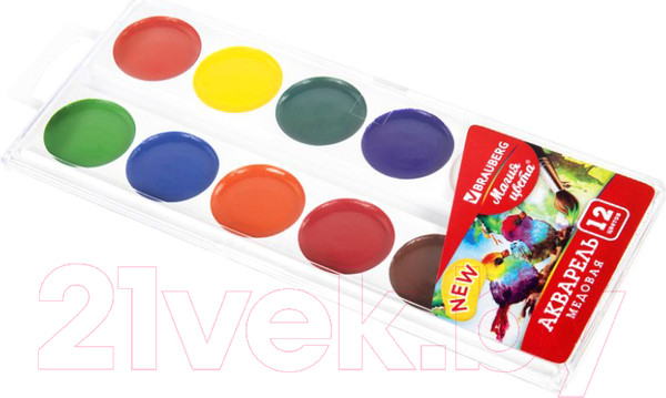 Изображение товара Акварельные краски Brauberg Магия Цвета / 192286 (12цв)
