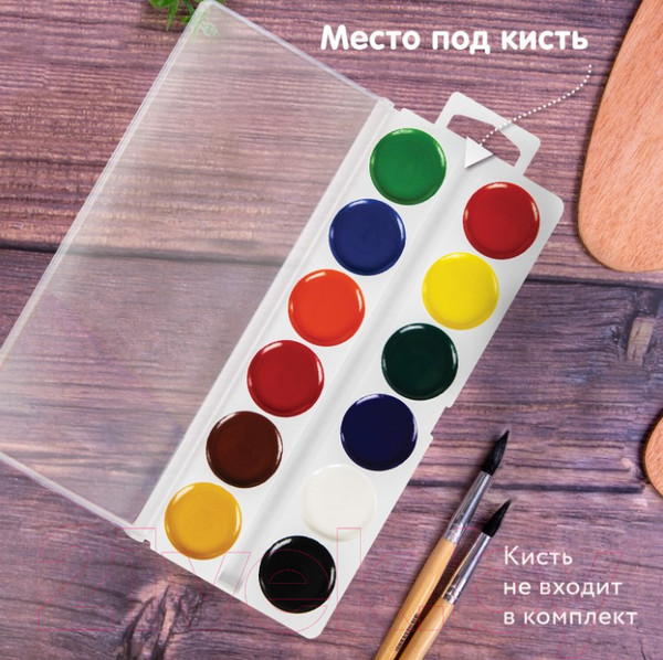 Изображение товара Акварельные краски Brauberg Магия Цвета / 192286 (12цв)