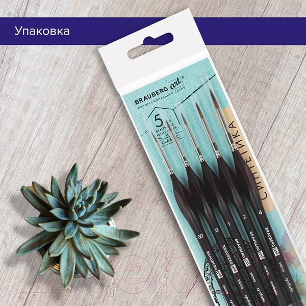 Изображение товара Набор кистей Brauberg Art Classic / 200950 (5шт)