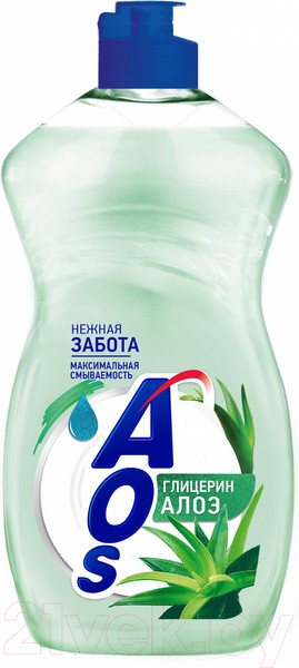 Изображение товара Средство для мытья посуды Aos Бальзам с Алоэ Вера (450мл)