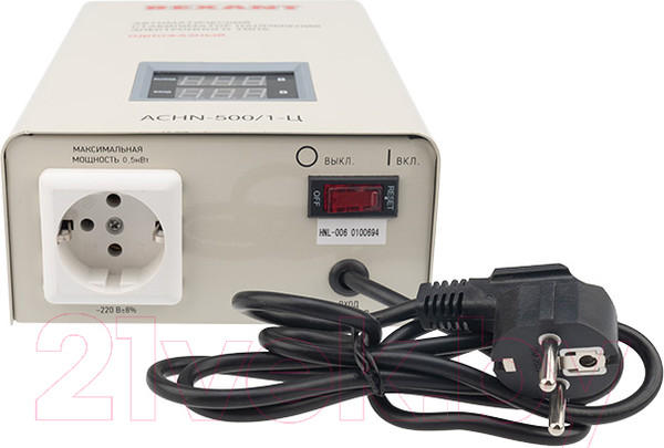 Изображение товара Стабилизатор напряжения Rexant АСНN-500/1-Ц / 11-5018