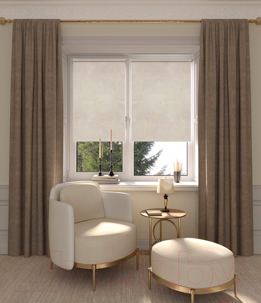 Изображение товара Рулонная штора LEGRAND Фавор 66x175 / 58094401 (миндаль)