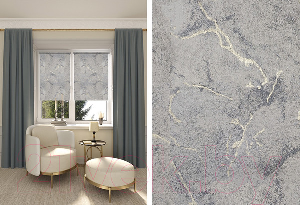 Изображение товара Рулонная штора LEGRAND Фавор 98x175 / 58094420 (темно-серый)