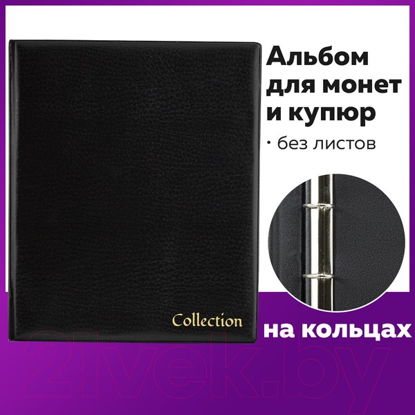 Изображение товара Альбом для коллекционирования Staff Optima / 238076 (черный)