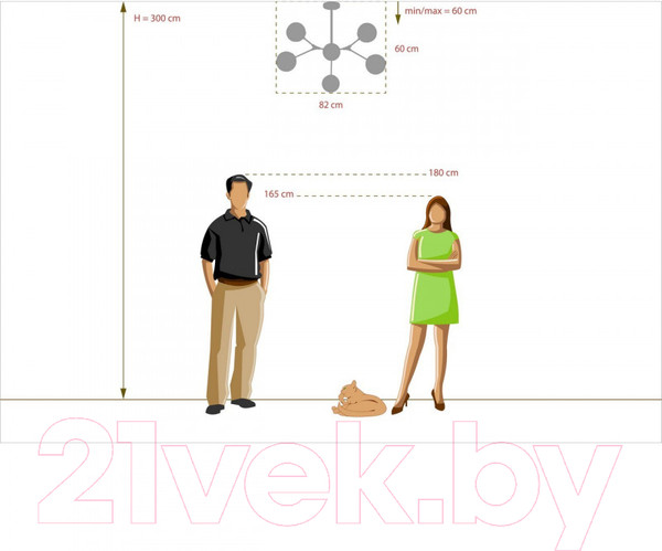 Изображение товара Люстра De Markt Гамбург 605016206