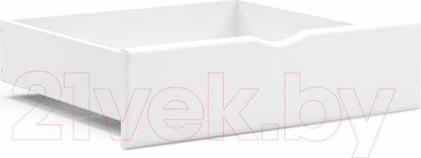 Изображение товара Ящик под кровать Мебельград Соня выкатной 936x826x225 (белый полупрозрачный)
