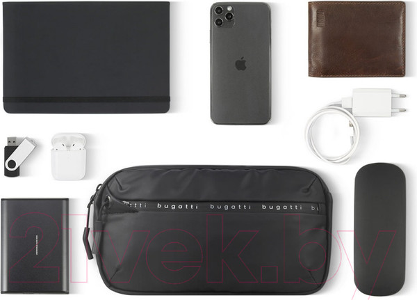 Изображение товара Сумка на пояс Bugatti Blanc / 49660401 (черный)