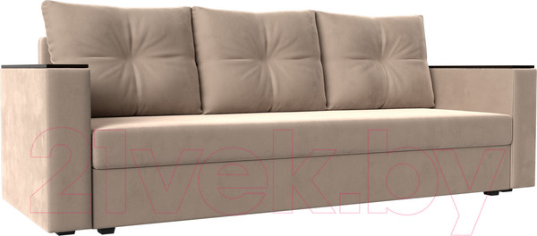 Изображение товара Диван Лига Диванов Атланта без стола (велюр бежевый)