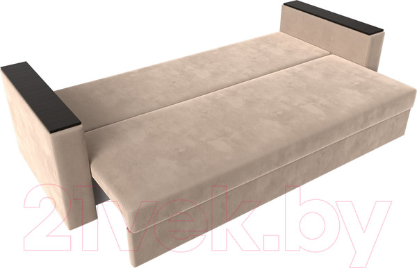 Изображение товара Диван Лига Диванов Атланта без стола (велюр бежевый)