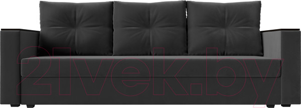 Изображение товара Диван Лига Диванов Атланта без стола (велюр серый)