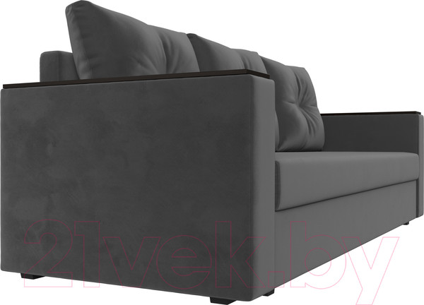 Изображение товара Диван Лига Диванов Атланта без стола (велюр серый)