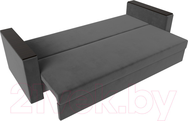 Изображение товара Диван Лига Диванов Атланта без стола (велюр серый)